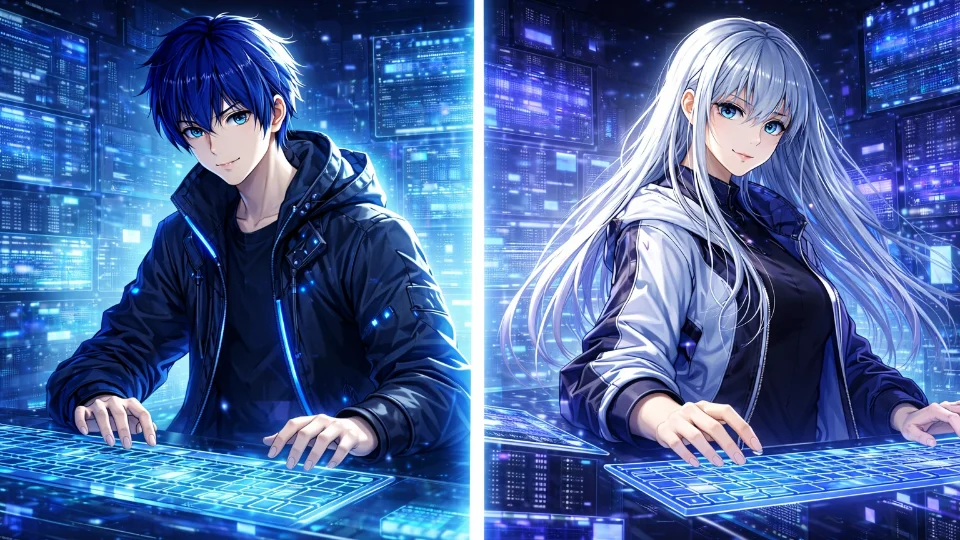 ハッキングバトル《Override：Nyx & Cipher》