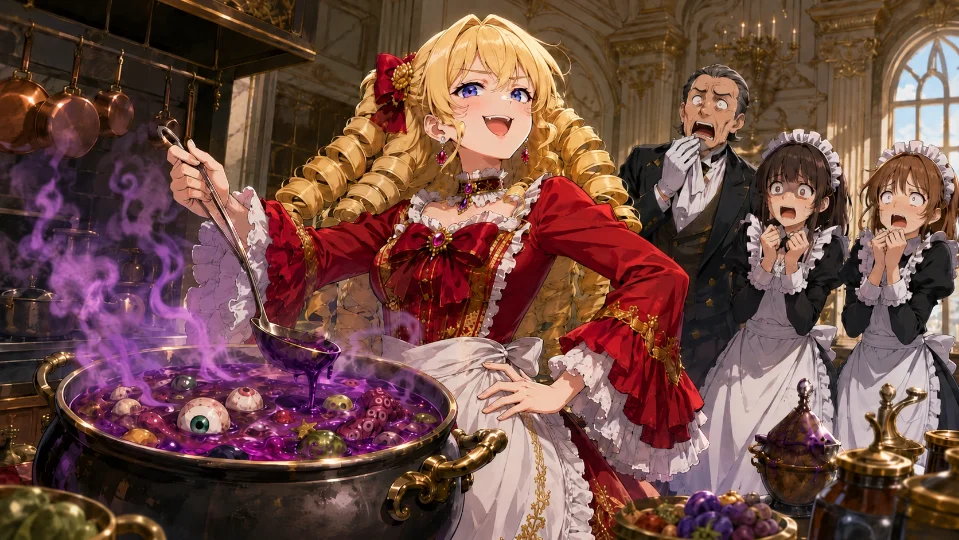 (自称)完璧なお嬢様、初めての料理ですわ！