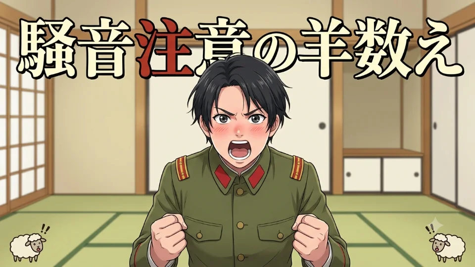 「騒音注意の羊数え」