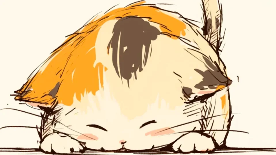 ネコになりきって