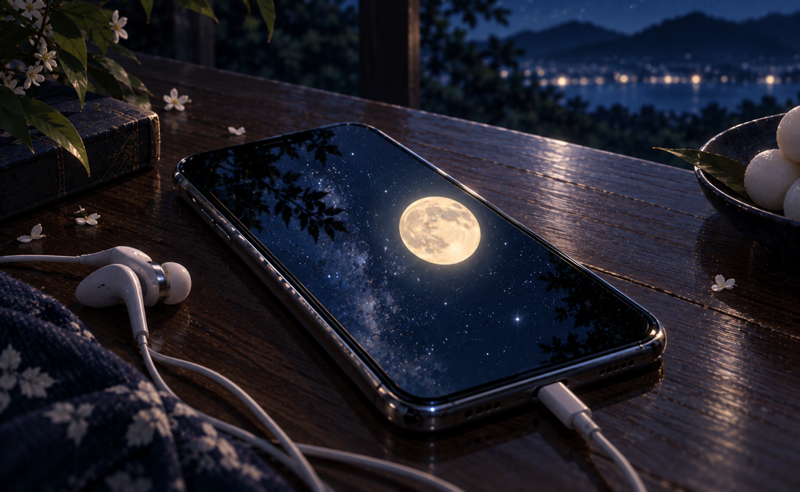 🌕観ないお月見