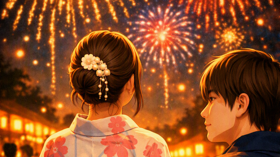 君と見る、初めての花火