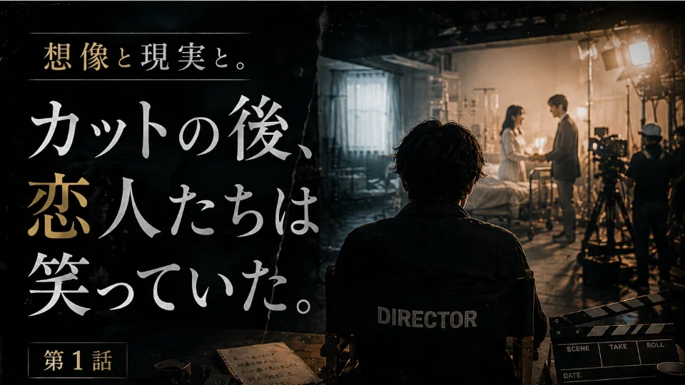 カットの後、恋人たちは笑っていた。