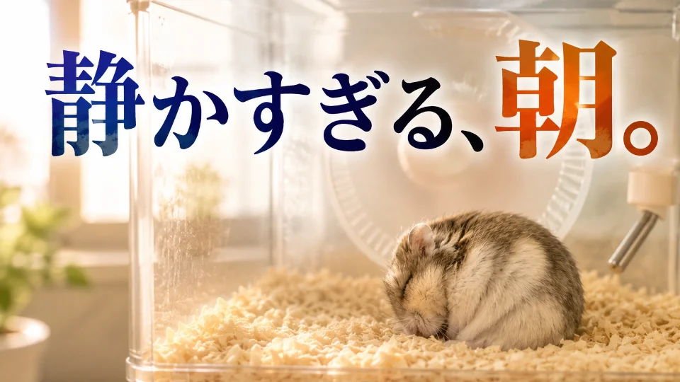静かすぎる、朝。
