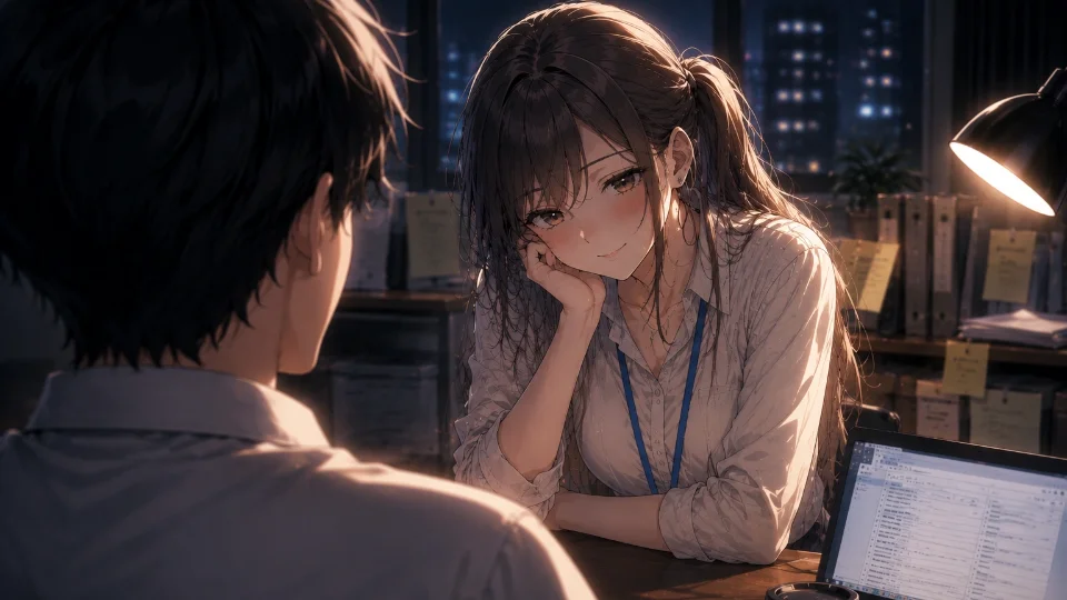 残業中 girlsside