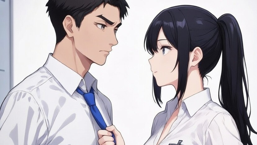 会社では素直になれない二人