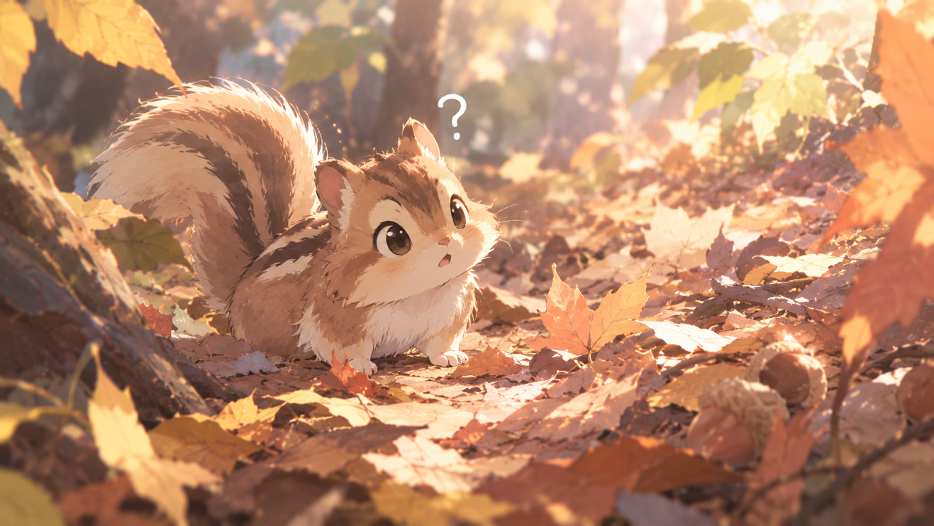 リス、迷子になる🐿