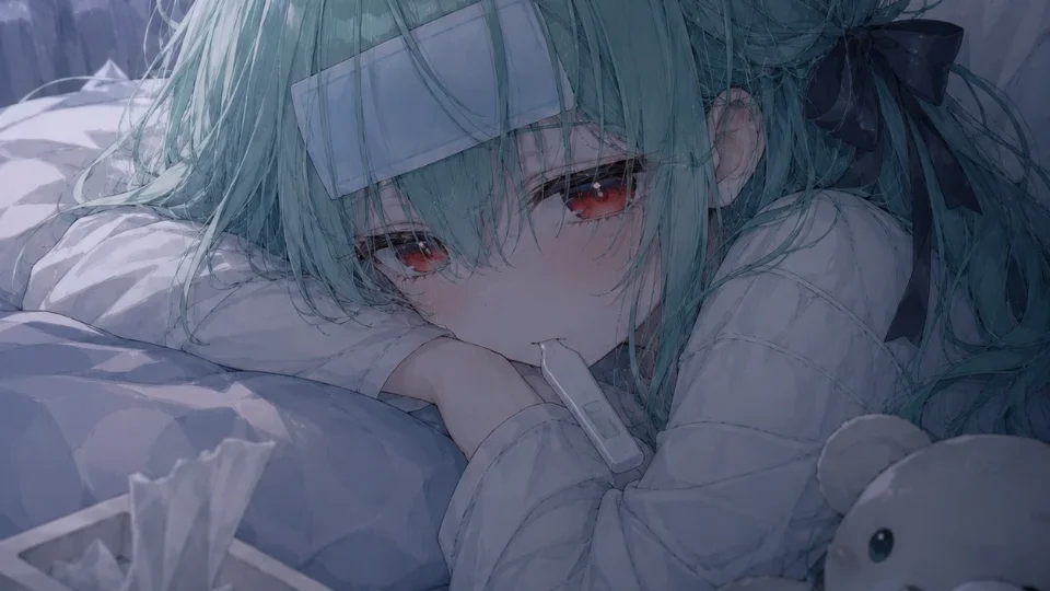 風邪なのに無理をした子の話