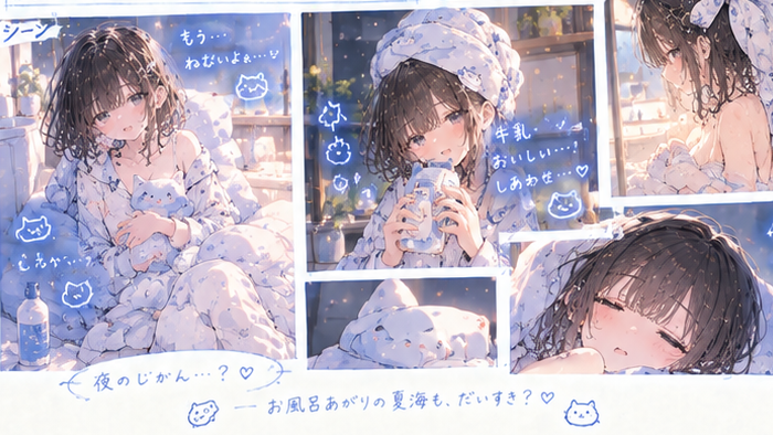 ちょっ、お風呂上がりなんだけど、！？
