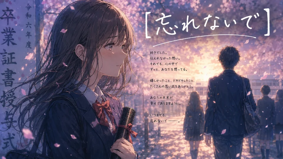 朗読台本【忘れないで】