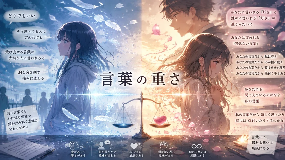 朗読台本【言葉の重さ】