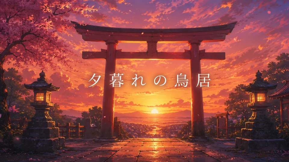 朗読台本【夕暮れ鳥居】