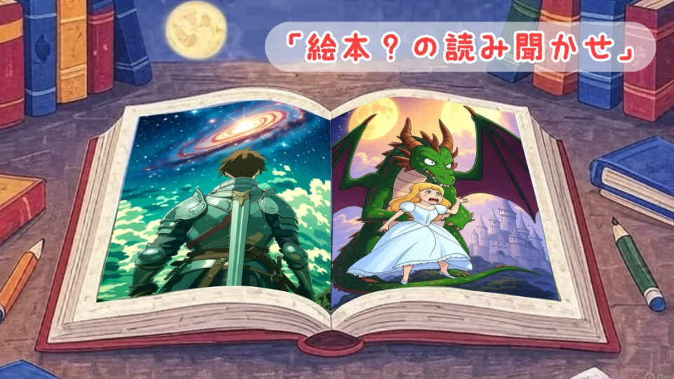 「絵本？の読み聞かせ」