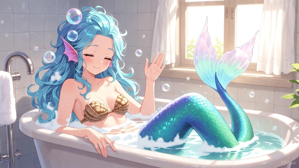 俺ん家の風呂に何故か人魚がいる